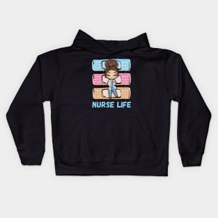 Pastel Nursing Life Nurse Kids Hoodie